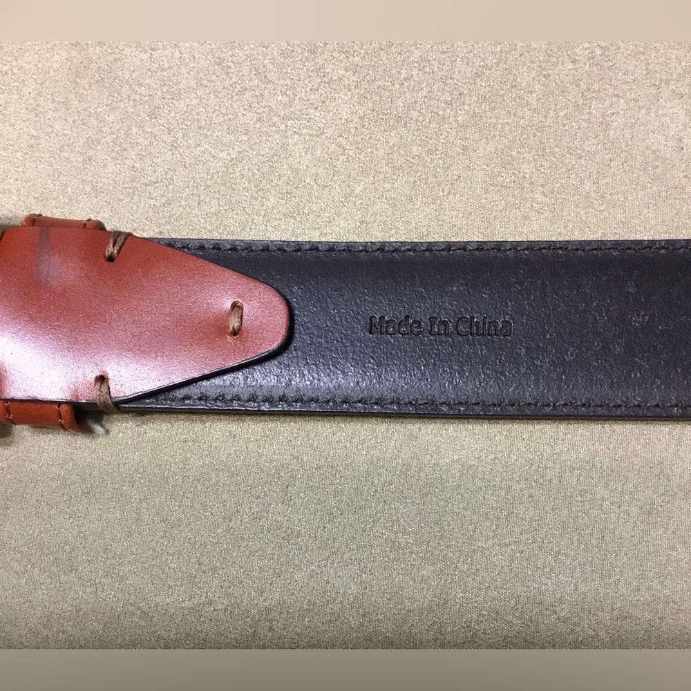 Johnston & Murphy Men’s Brown Leather Buckle Belt Size 40 - B123 - Picture 6 of 9